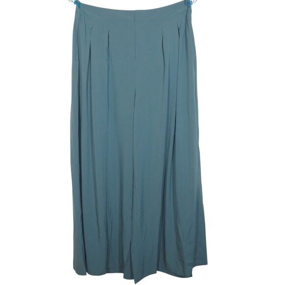 Halara Breezeful Stone Blue Flowy Wide Leg Pleated Pull On Pants Size XL - Picture 3 of 8
